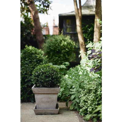                             Kvetináč s podmiskou Gaia Square Grey 30 cm                        