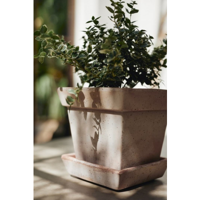                             Kvetináč s podmiskou Gaia Square Rosa 30 cm                        