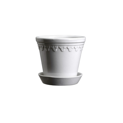 Kvetináč Kobenhavner glazovaný White 14 cm                    
