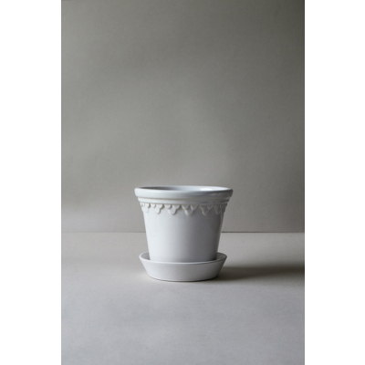                             Kvetináč Kobenhavner glazovaný White 14 cm                        
