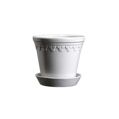 Kvetináč Kobenhavner glazovaný White 16 cm                    