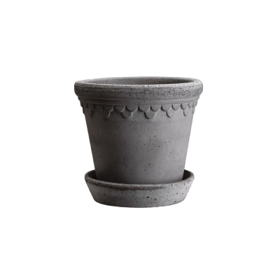 Kvetináč Kobenhavner s podmiskou Raw Grey 16 cm                    