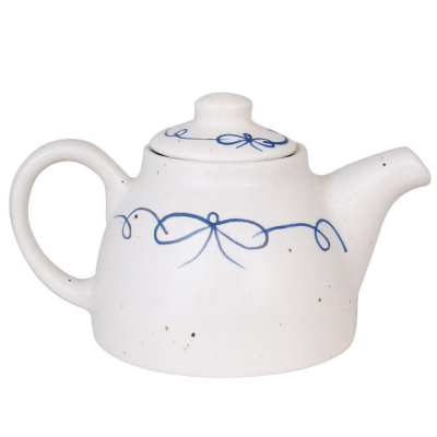 Keramická čajová kanvička Viola Bow Blue 750 ml                    