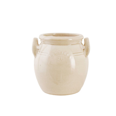 Kameninový kvetináč Brobacka Cream High 17x17 cm                    