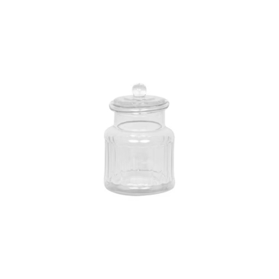 Sklenená dóza s vekom Gustav Ribbed Small                    