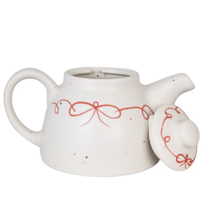                             Keramická čajová kanvička Viola Bow Red 750 ml                        