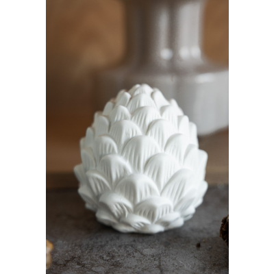 Keramická dekorácia šiška Berghamn White 10 cm                    