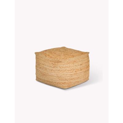                             Puf z juty Boho Square Natural 50 cm                        