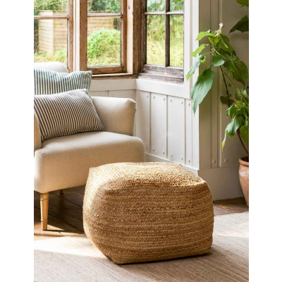 Puf z juty Boho Square Natural 50 cm                    