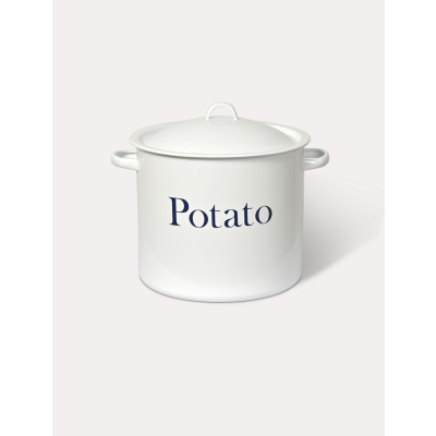                             Smaltovaná dóza na zemiaky Potato White                        