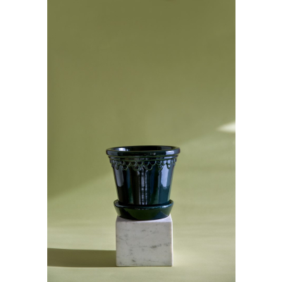                             Kvetináč Kobenhavner glazovaný Petrol Blue 14 cm                        