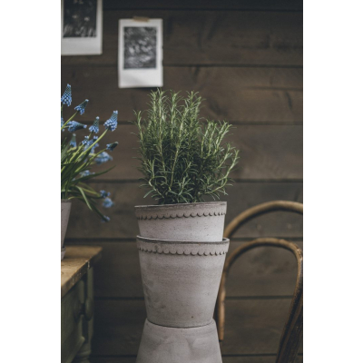                             Kvetináč Helena s podmiskou Raw Grey 30 cm                        
