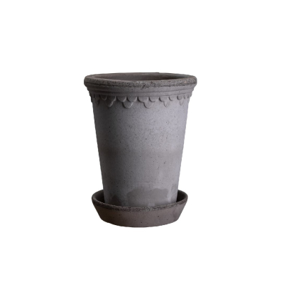 Kvetináč Kobenhavner s podmiskou Grey Tall 14 cm                    