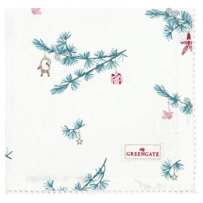Vianočný bavlnený obrúsok Juana White 40 cm                    