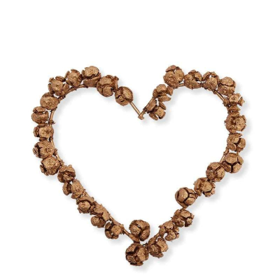 Vianočné dekoratívne srdce Tree Seed Gold 25 cm                    