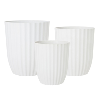                             Obal na kvetináč Yodit Stripes White 24,5 cm                        