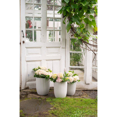                             Obal na kvetináč Yodit Stripes White 24,5 cm                        