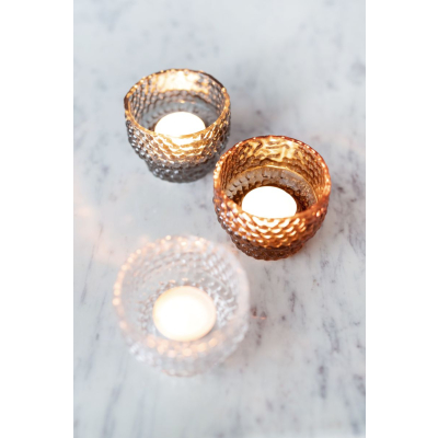                             Sklenený svietnik Dotti Clear 8 cm                        