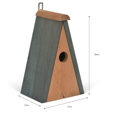                             Drevená vtáčia búdka Pitched Roof Bird House                        