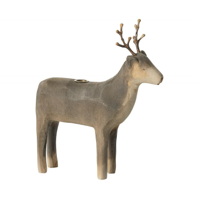                             Vianočný drevený svietnik Reindeer Medium                        