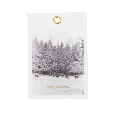                            Menovky na darčeky White Winter - 12 ks                        