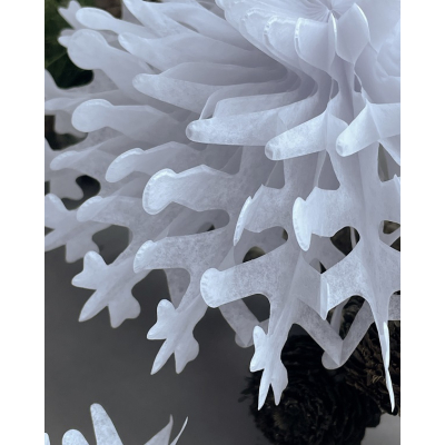                             Vianočná papierová dekorácia Fold White 45 cm                        