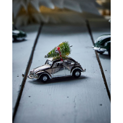                             Vianočné autíčko Xmas Car Mini Silver                        