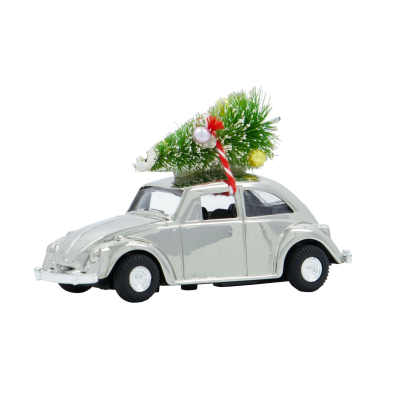 Vianočné autíčko Xmas Car Mini Silver                    