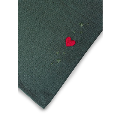                             Vianočné prestieranie Hearts Green 49x32 cm                        