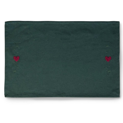 Vianočné prestieranie Hearts Green 49x32 cm                    