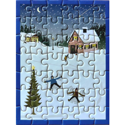                             Mini puzzle Snow Angels 42 dielikov                        