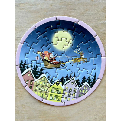                             Mini puzzle Santa and Rudolph 31 dielikov                        