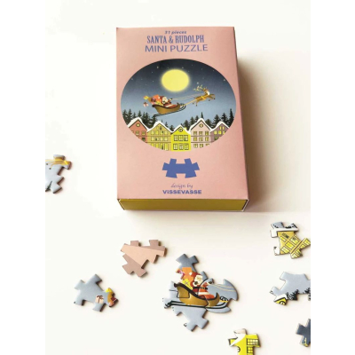                             Mini puzzle Santa and Rudolph 31 dielikov                        
