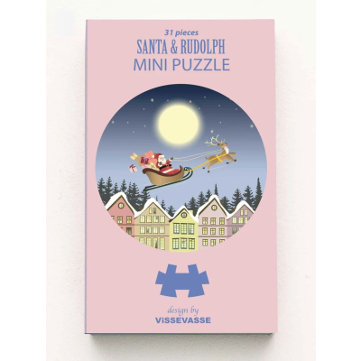                             Mini puzzle Santa and Rudolph 31 dielikov                        