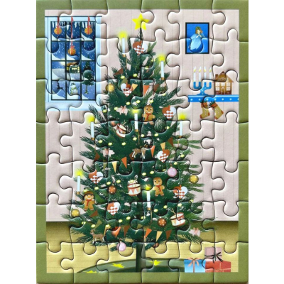                             Mini puzzle Glowing Christmas Tree 42 dielikov                        