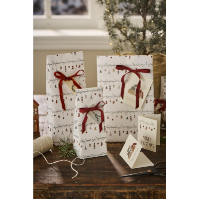                             Papierové vrecko Christmas Garlands 28,5x18 cm                        