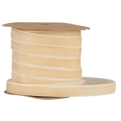 Zamatová stuha Cream 10 m                    