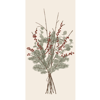 Papierové obrúsky Christmas Bouquet - 16 ks                    