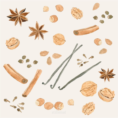Papierové obrúsky Christmas Spices - 20 ks                    