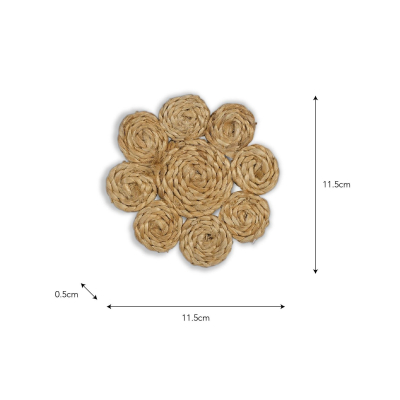                             Jutové podtácky Enslow Natural - set 4 ks                        