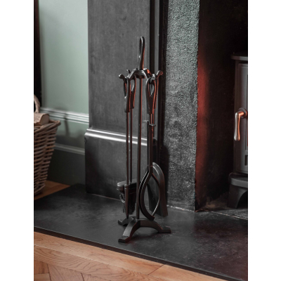                             Krbové náradie so stojanom Latton Black                        