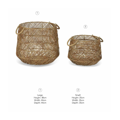                             Set 2 ks košíkov Hinton Woven Basket                        