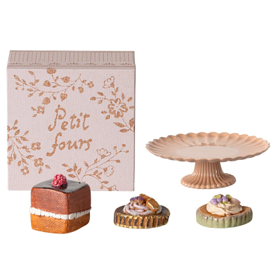                             Set zákuskov s kovovým podnosom pre myšky Maileg                        