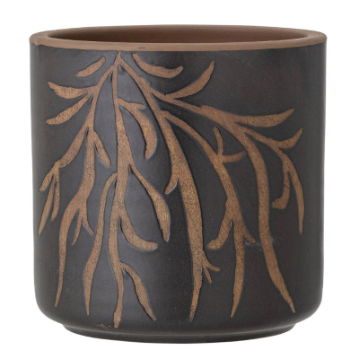 Terakotový kvetináč Dres Brown 16 cm                    
