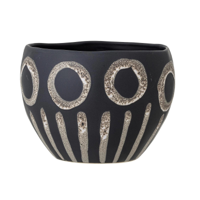Kameninový kvetináč Magnus Stripes 18,5 cm                    