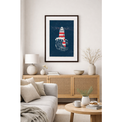                             Plagát "Lighthouse" s rámom                        