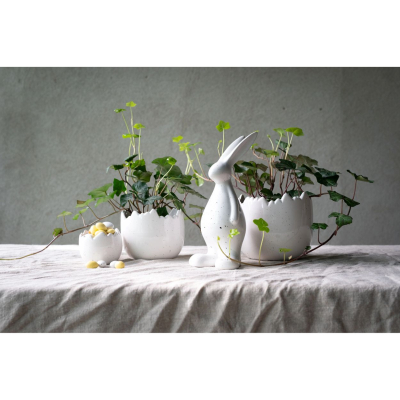                             Škrupinový kvetináč Mona White Melange 12 cm                        