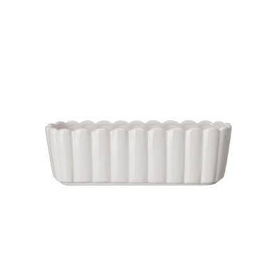 Kvetináč Edna Oval White 30 cm                    