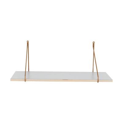 Drevená polička Oak sivá 70 cm                    