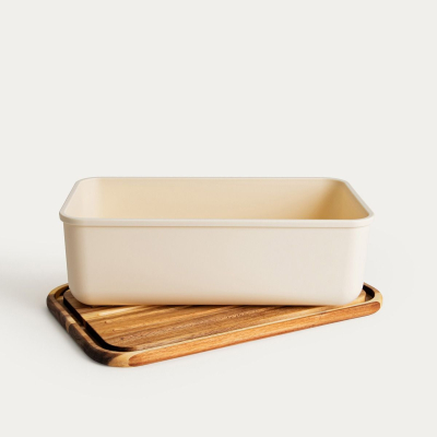 Chlebník Noris Beige s vekom / doštičkou 40 cm                    